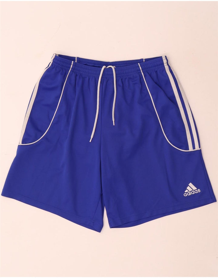 Мужские спортивные шорты Adidas Climalite, большие синие, полиэстер