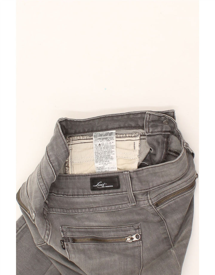 LEVI'S Womens Slim Jeans W27 L32  Grey Cotton Vintage Levi's and Second-Hand Levi's from Messina Hembry 