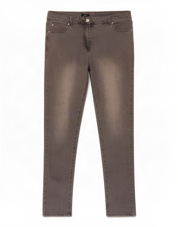 Женские джинсы скинни M&Co UK 14, большие W30 L29, серый хлопок
