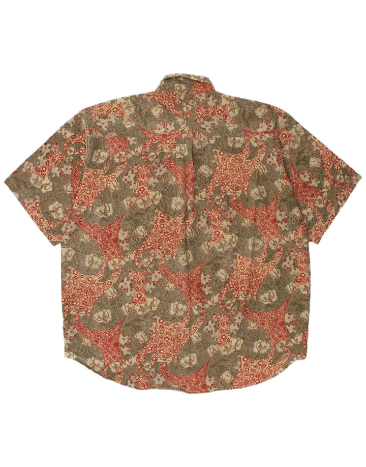 COMPAGNIE Мужская рубашка с коротким рукавом, большой цвет хаки, вискоза