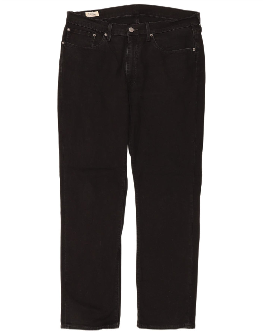 Мужские прямые джинсы LEVI'S W36 L32, черный хлопок