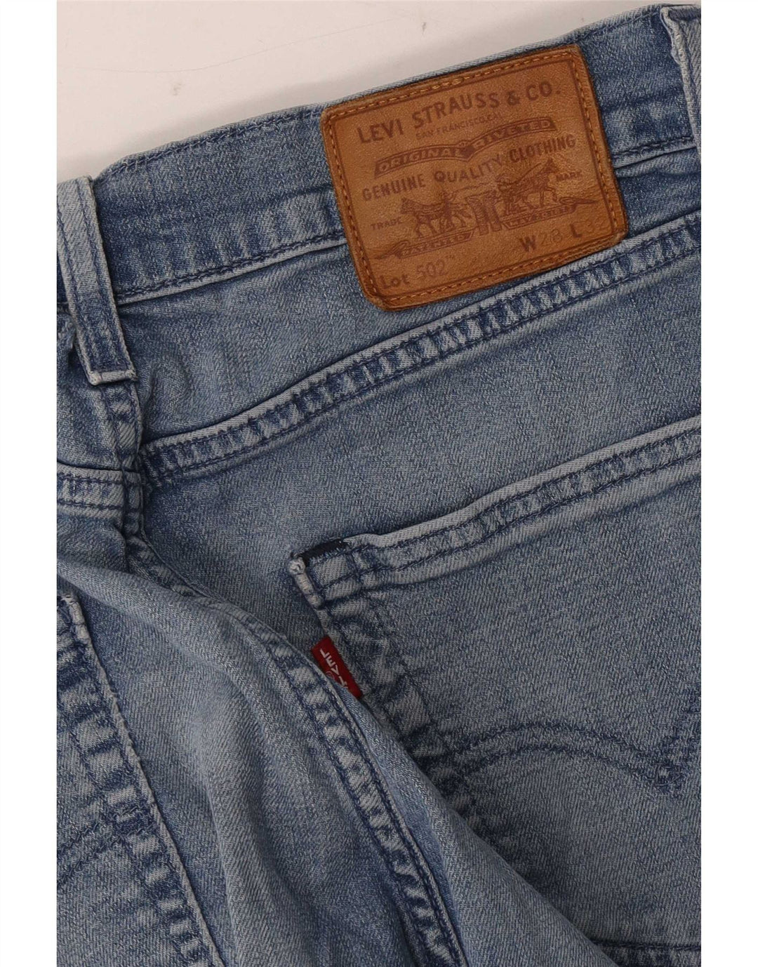Мужские зауженные джинсы Levi's 502 W28 L32 синие
