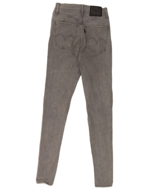 Женские джинсы суперскинни Levi's Mile High W26 L30, серый хлопок