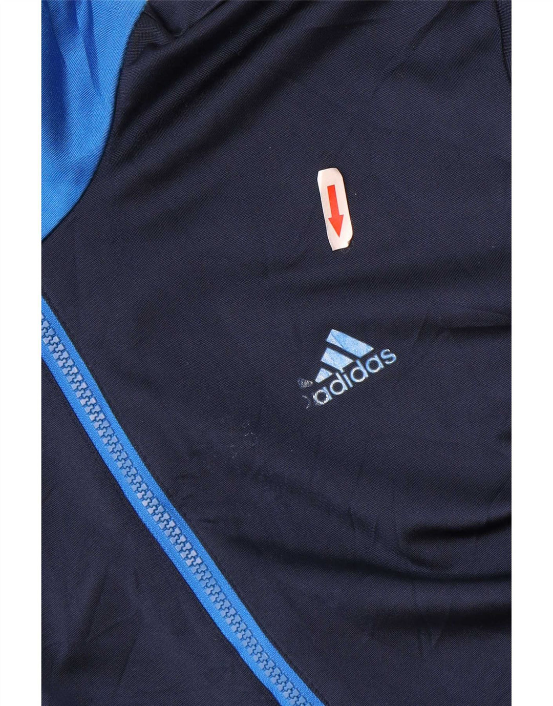 Мужская спортивная куртка Adidas UK 38/40, средний темно-синий полиэстер