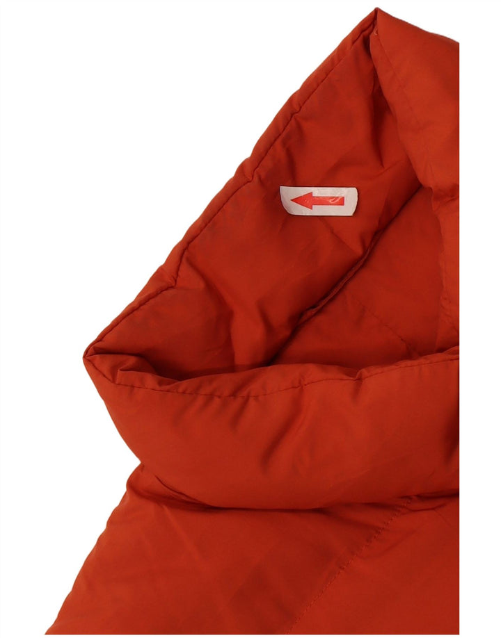 Винтажная женская стеганая куртка UK 14, средний красный