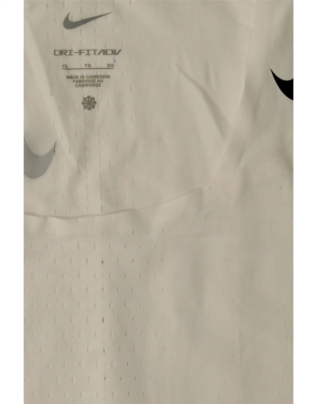 NIKE Womens Dri Fit Vest Top UK 18 XL White Polyester Vintage Nike and Second-Hand Nike from Messina Hembry 