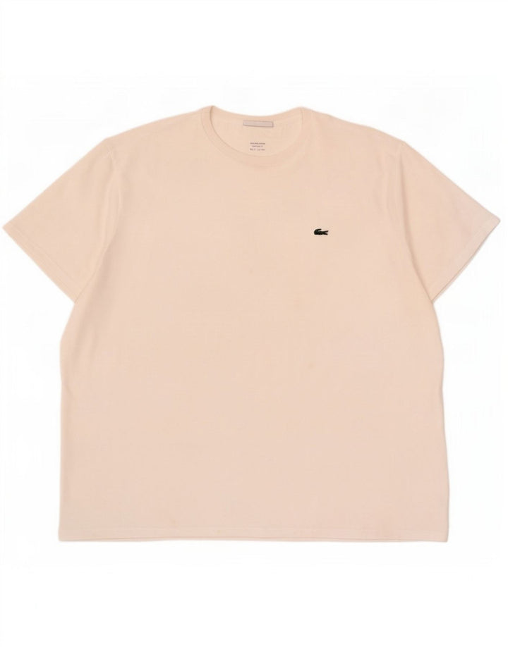 Мужская футболка стандартного кроя Lacoste, размер 9, 4XL, белый хлопок