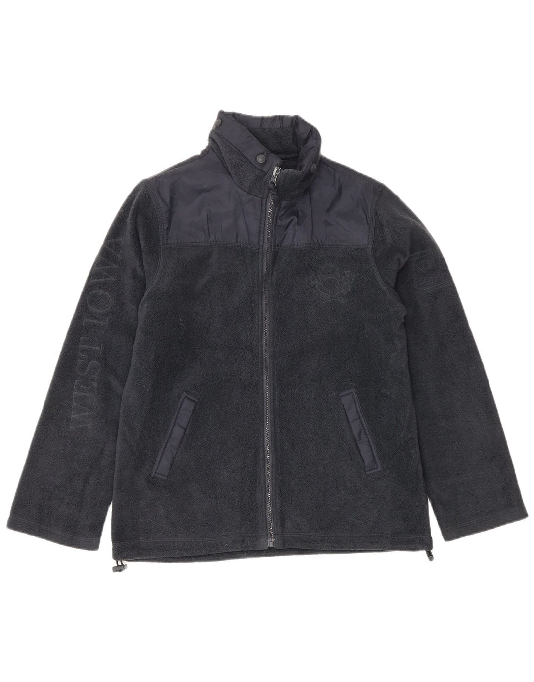 Флисовая куртка MASSIMO DUTTI для мальчиков 11–12 лет, темно-синий, полиэстер
