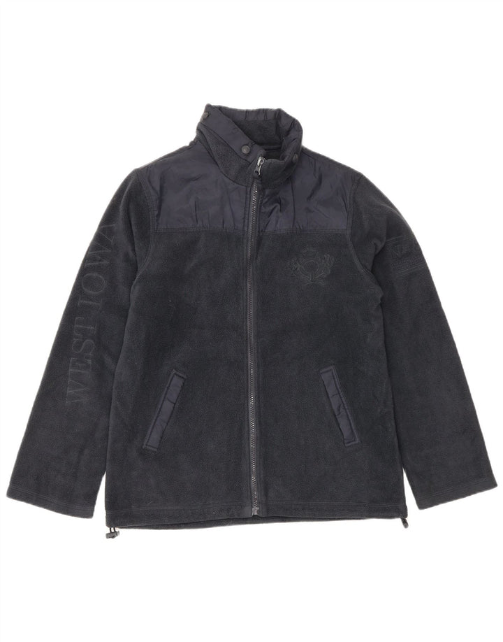 Флисовая куртка MASSIMO DUTTI для мальчиков 11–12 лет, темно-синий, полиэстер