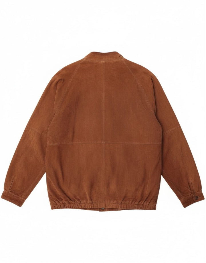 Винтажная мужская замшевая куртка IT 54 2XL Коричневая
