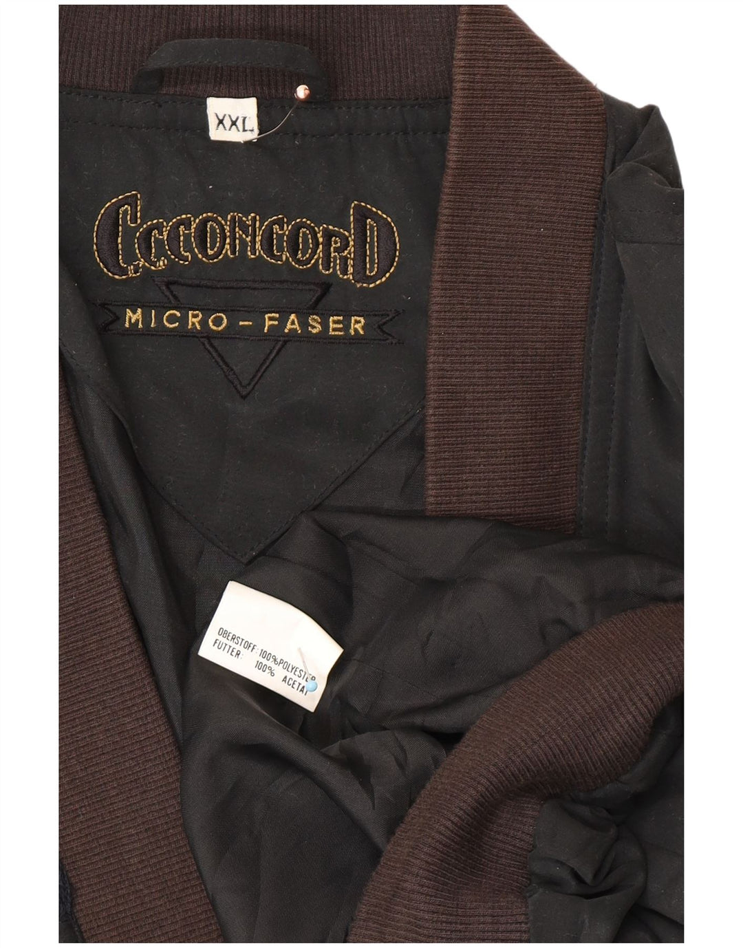 Мужская куртка-бомбер C.C.CONCORD UK 44 2XL, черный полиэстер с цветными блоками