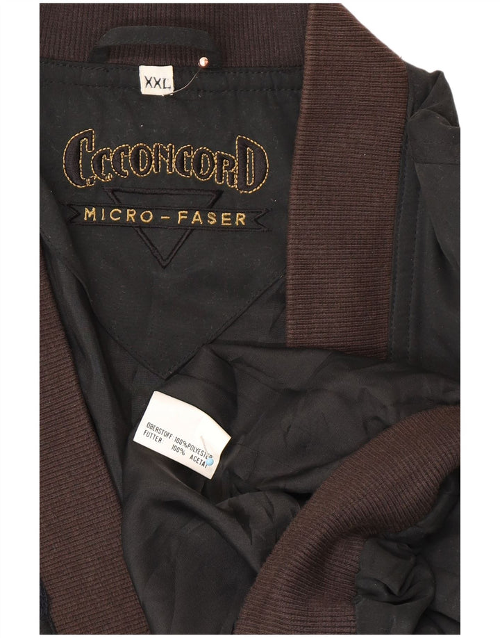 Мужская куртка-бомбер C.C.CONCORD UK 44 2XL, черный полиэстер с цветными блоками