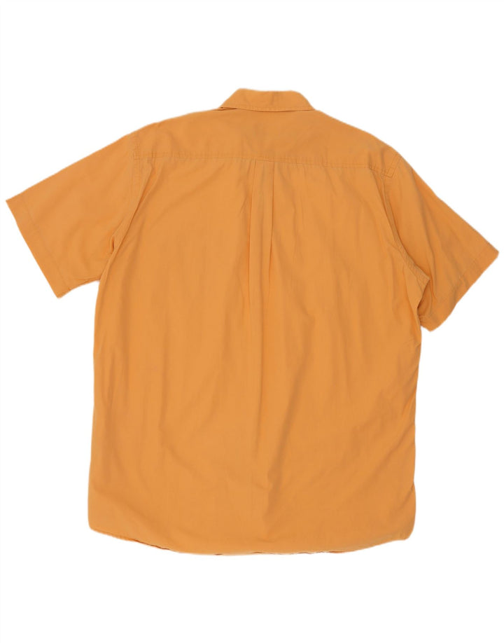 Мужская рубашка Kappa с коротким рукавом 3XL оранжевая, хлопок