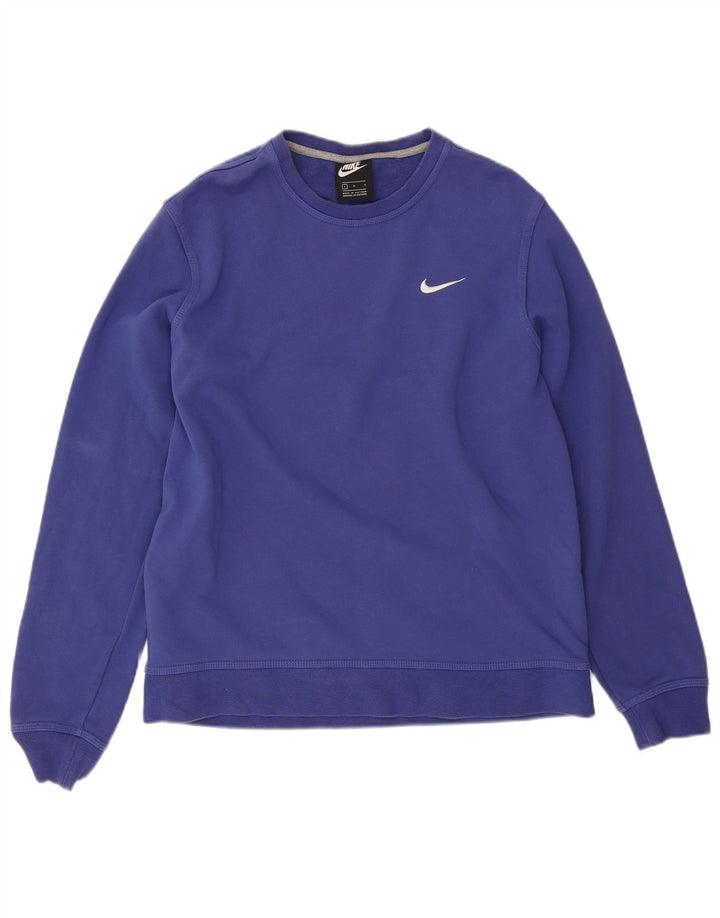 Мужской свитер Nike, большой синий хлопковый джемпер