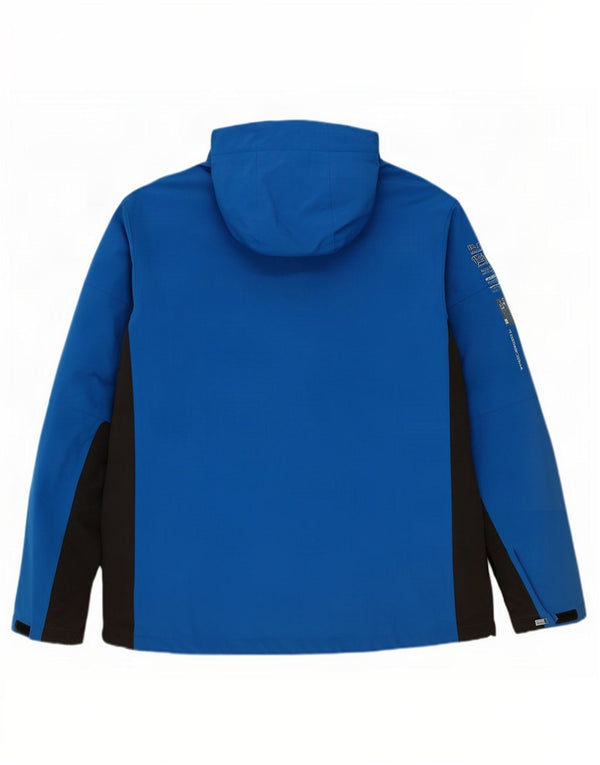 Мужская непромокаемая куртка с капюшоном Mountain Warehouse UK 44 2XL, синяя с цветными блоками