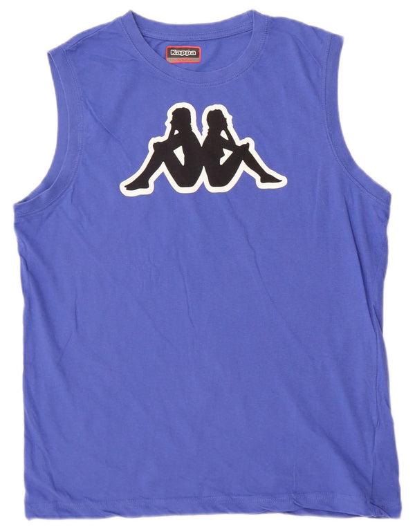 Женский жилет с рисунком Kappa UK 16, большой синий хлопок