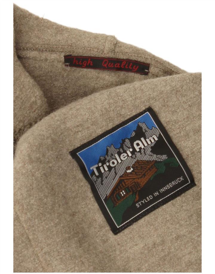 ВИНТАЖНЫЙ женский пиджак на 5 пуговицах, Великобритания, 16, большой, бежевый