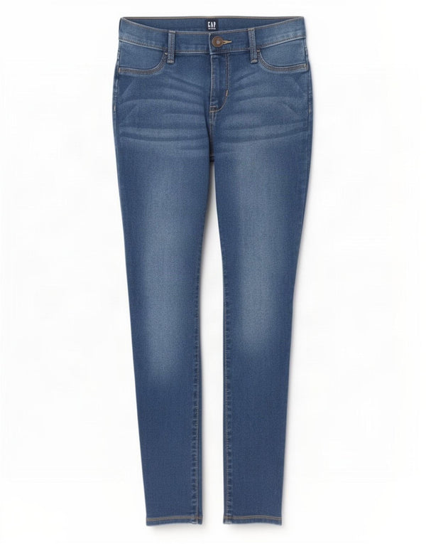 Джинсы скинни для девочек Gap 13–14 лет W25 L26, синий хлопок