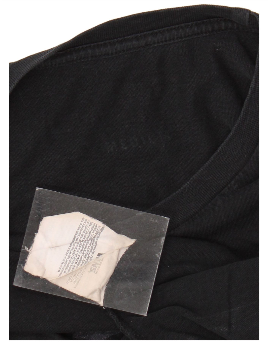 Мужской топ с рисунком VANS, длинный рукав, средний черный, хлопок