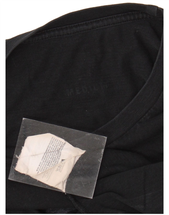 Мужской топ с рисунком VANS, длинный рукав, средний черный, хлопок