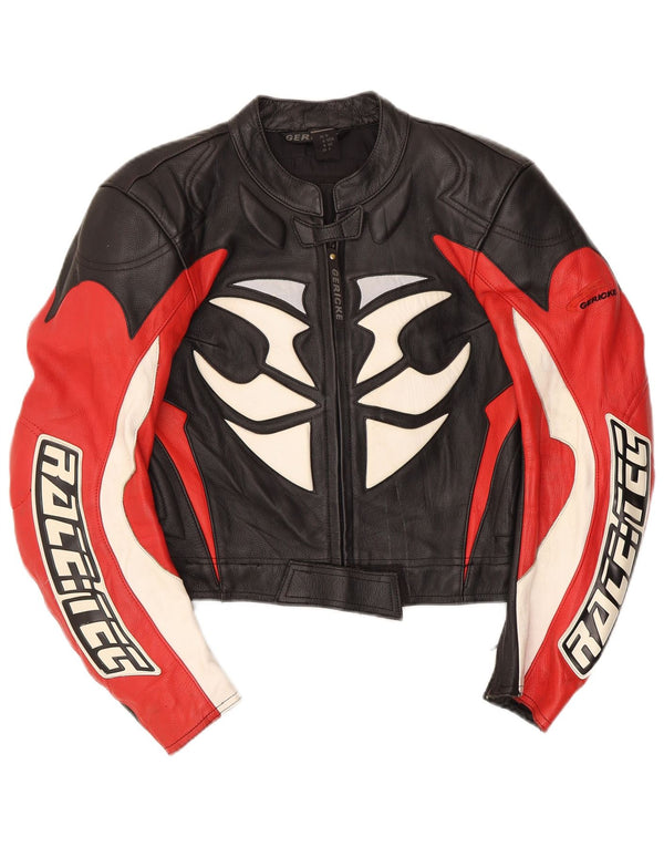 Женские кожаные туфли Gericke UK 8, маленькие черные с цветными блоками