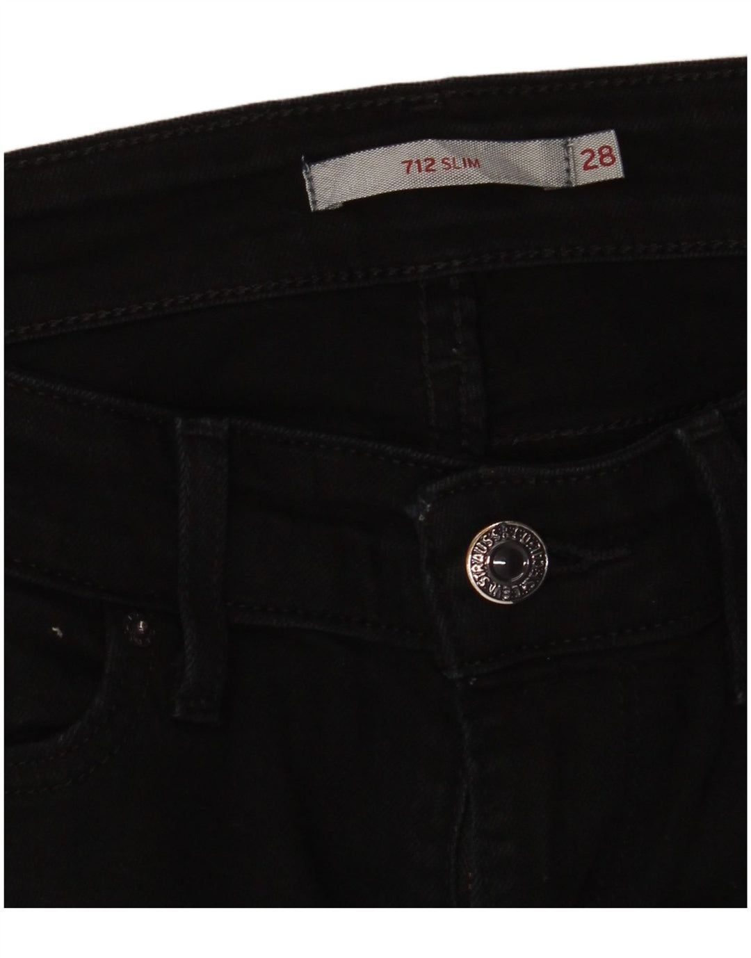 Женские джинсы Levi's 712 Slim W28 L28 черные
