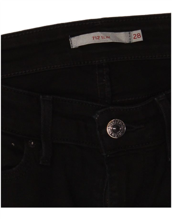 Женские джинсы Levi's 712 Slim W28 L28 черные