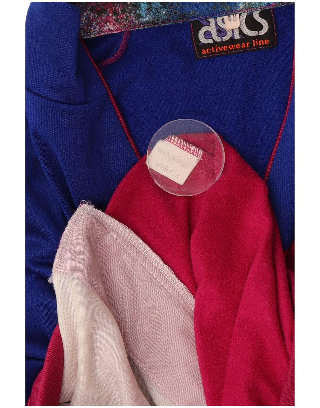 Мужской спортивный костюм Asics IT 48, средний розовый, полиэстер с цветными блоками