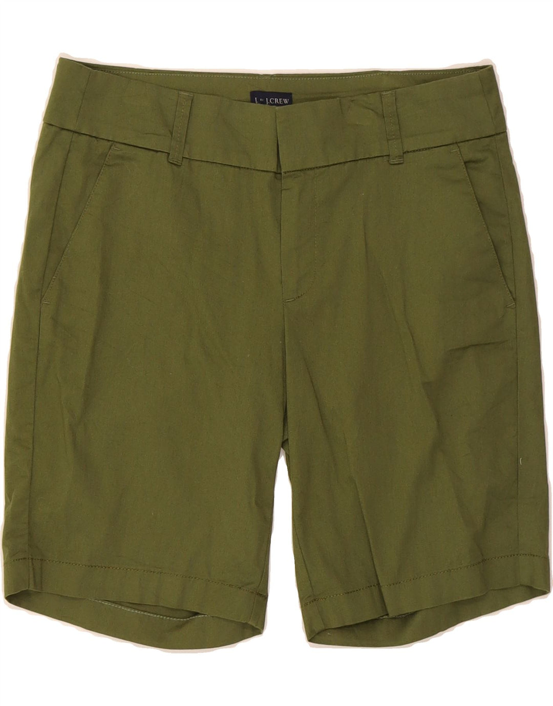 J. CREW Womens Chino Shorts US 4 Small W31  Green Cotton Vintage J. Crew and Second-Hand J. Crew from Messina Hembry 