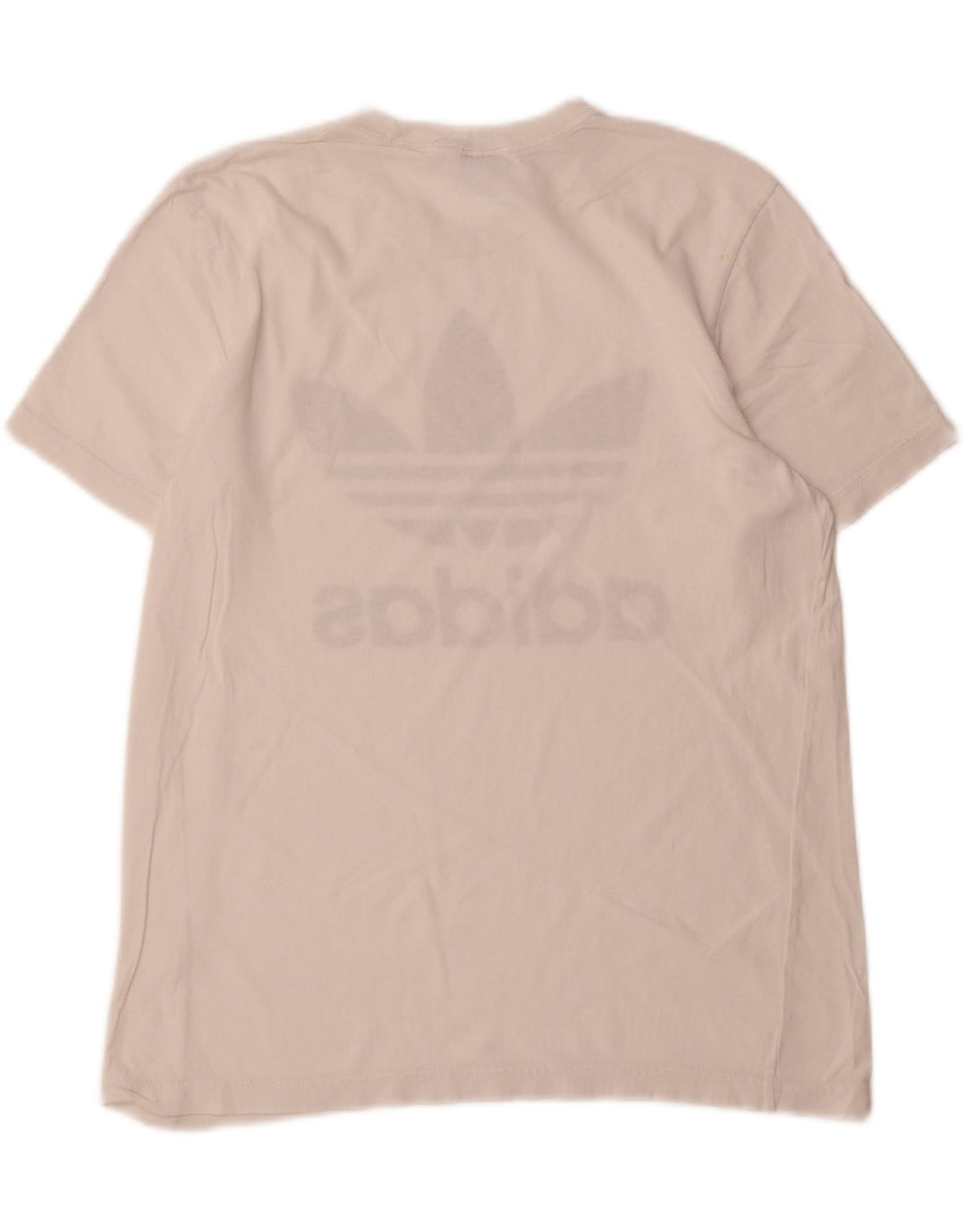 ADIDAS Mens Graphic T-Shirt Top Medium White Vintage Adidas and Second-Hand Adidas from Messina Hembry 