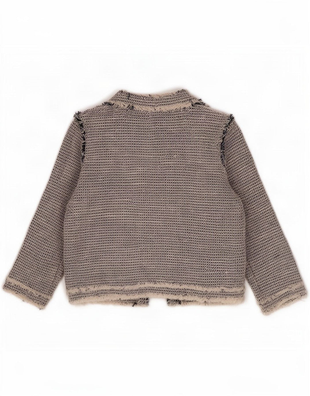 Женский пиджак Zara UK 12, хлопковый средний серый цвет