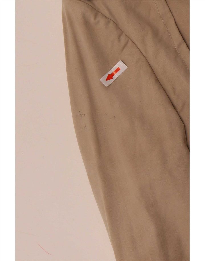Massimo Dutti Женский Короткий Двубортный Тренч UK 14 Средний Бежевый