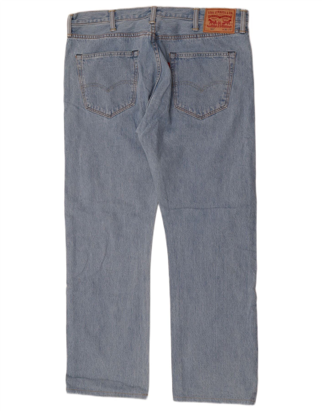 Мужские прямые джинсы Levi's 501 W38 L29 синие, хлопок