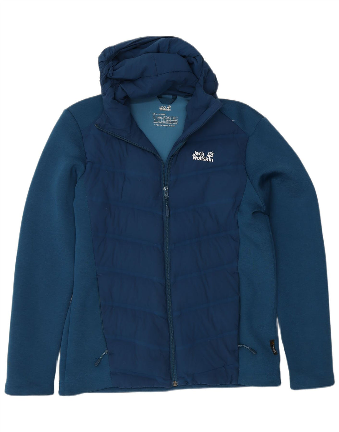 Мужская ветровка Jack Wolfskin с капюшоном, Великобритания, 36/38, маленький синий полиэстер
