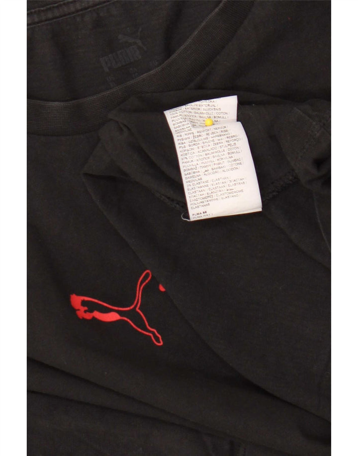 Мужская футболка Puma XL, черный хлопок