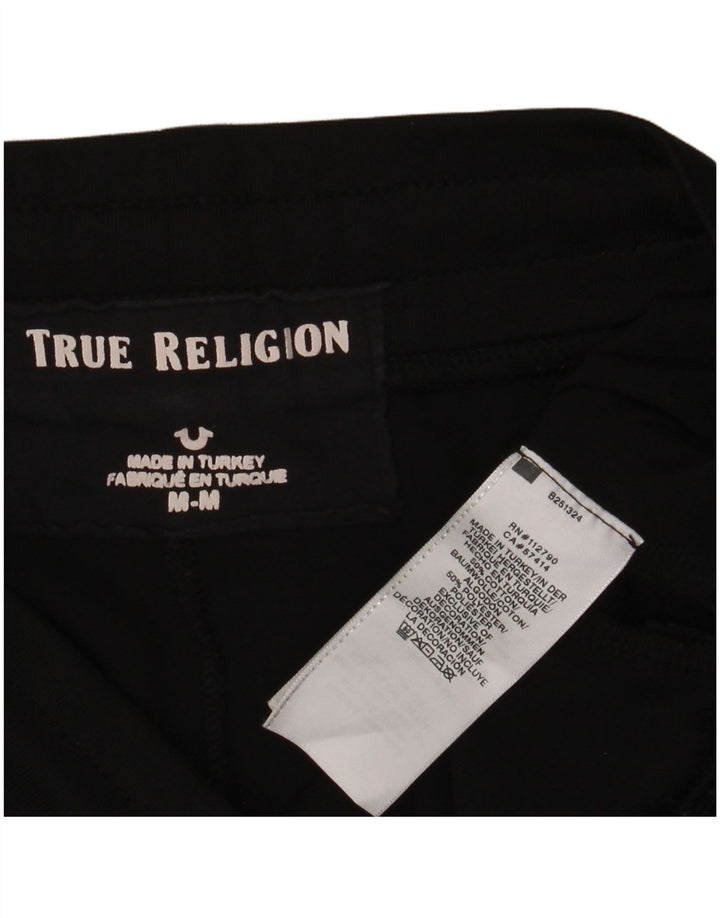 TRUE RELIGION Женские спортивные брюки Джоггеры UK 14 Средний черный