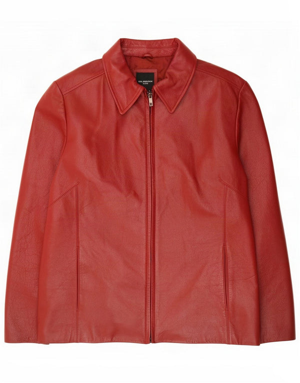 Женская куртка из искусственной кожи Colebrook UK 18 XL Темно-бордовый полиэстер