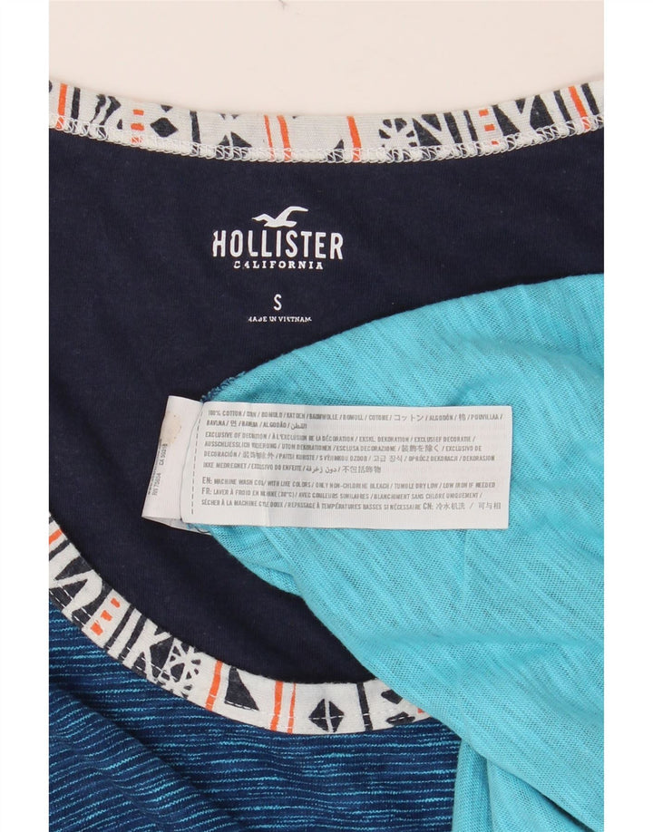 Мужской жилет HOLLISTER, маленький синий хлопковый жилет в тонкую полоску