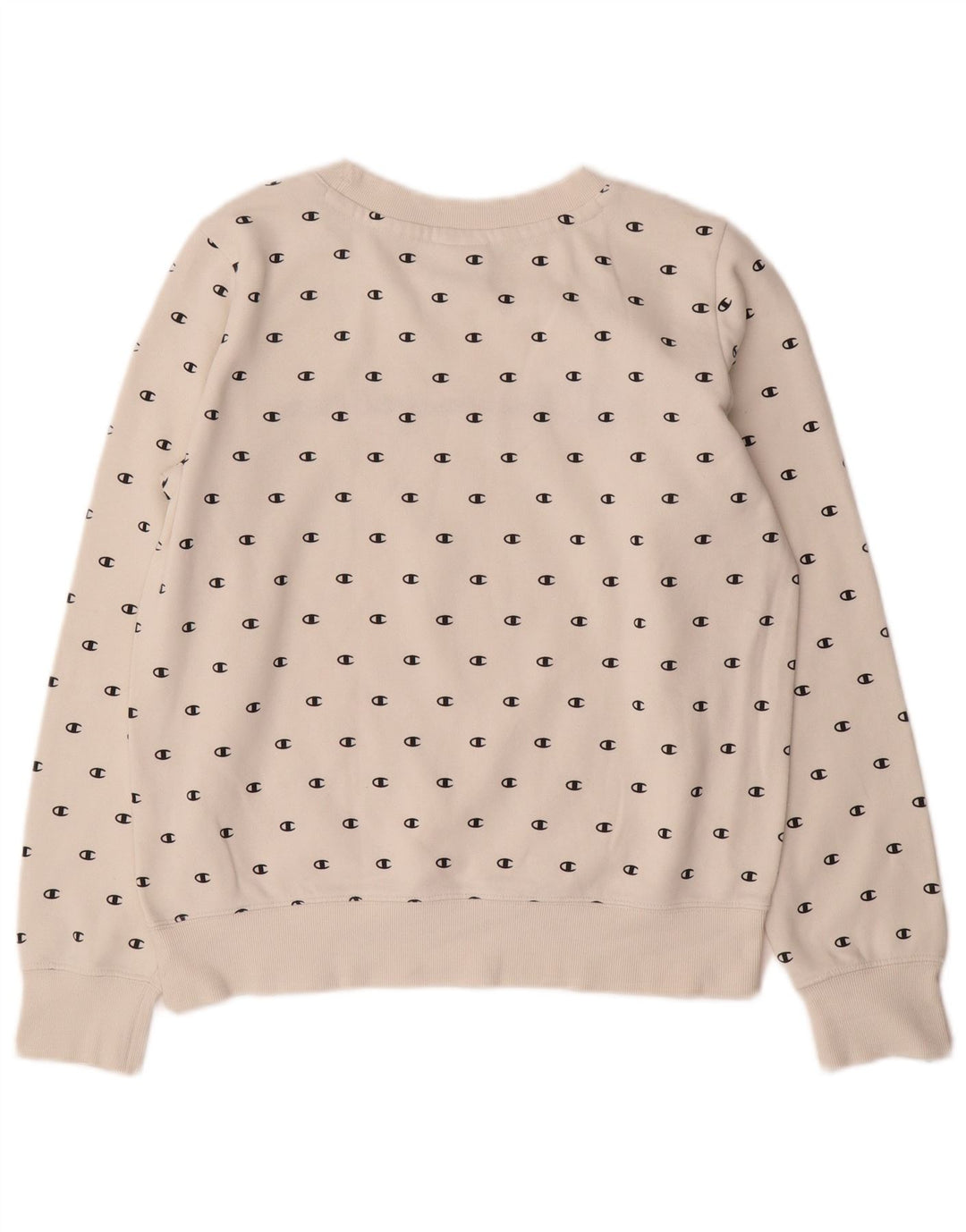 Женский джемпер с рисунком CHAMPION UK 14, средний белый хлопок, хлопок