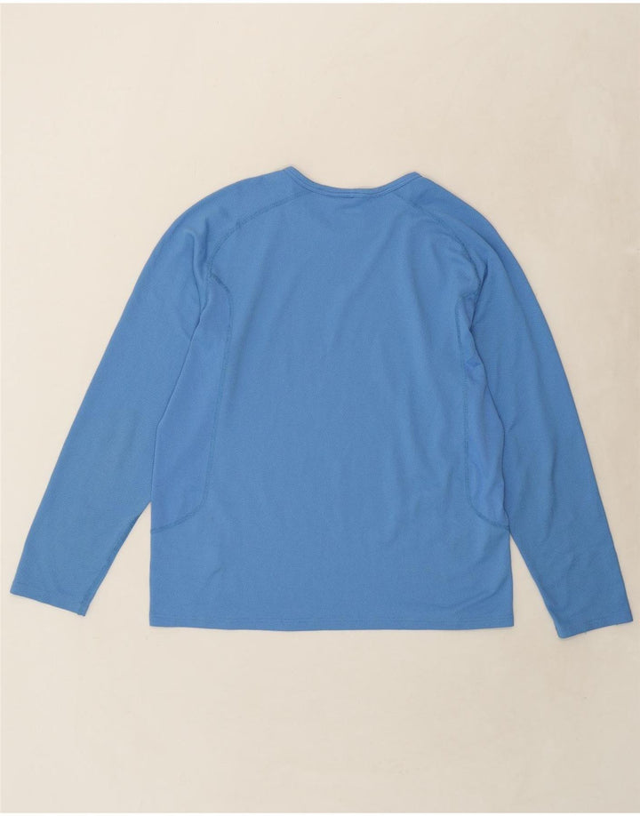 NIKE Womens Grant Fit Top Long Sleeve UK 16 Large Blue Polyester Vintage Nike and Second-Hand Nike from Messina Hembry 