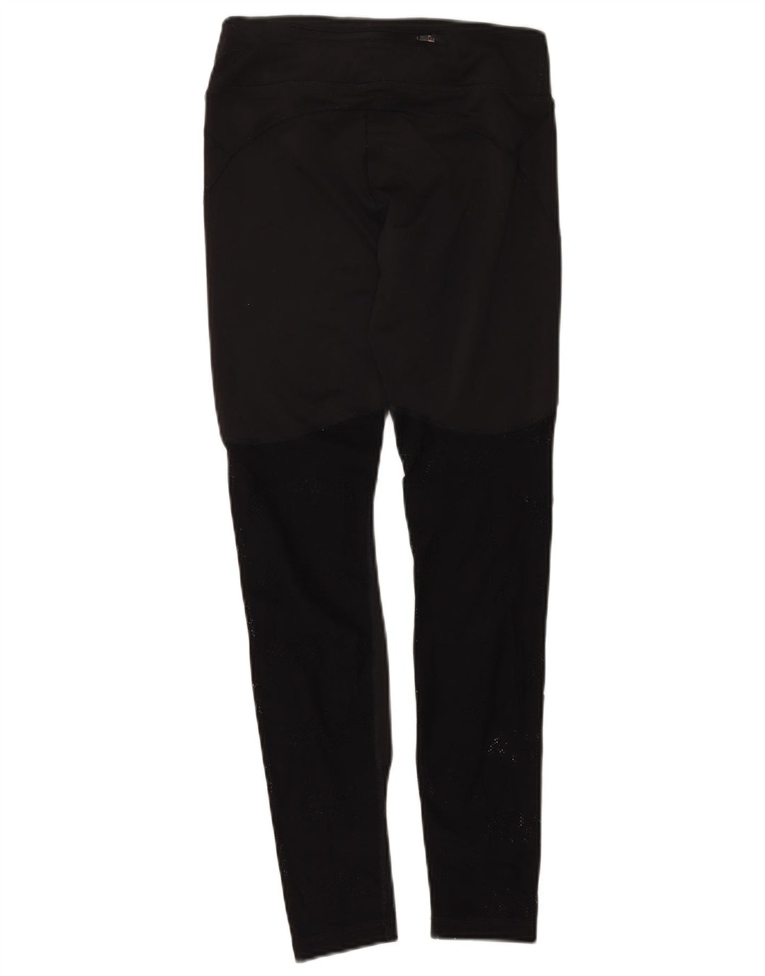 NIKE Womens Dri Fit Leggings UK 8 Small  Black Colourblock Polyester