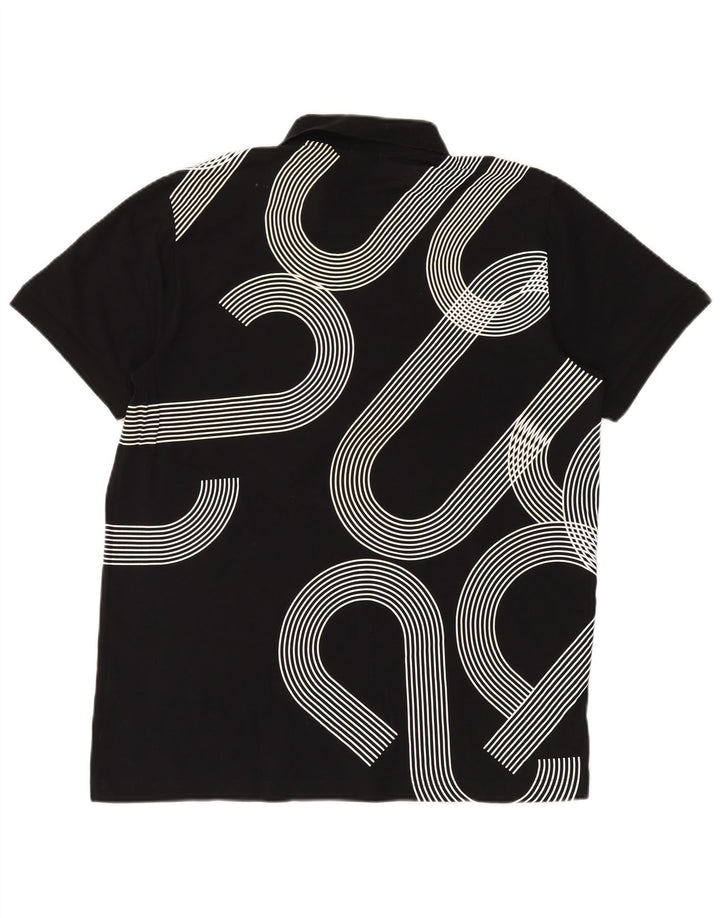 Мужская рубашка поло HUGO BOSS Slim Fit 2XL, черный хлопок