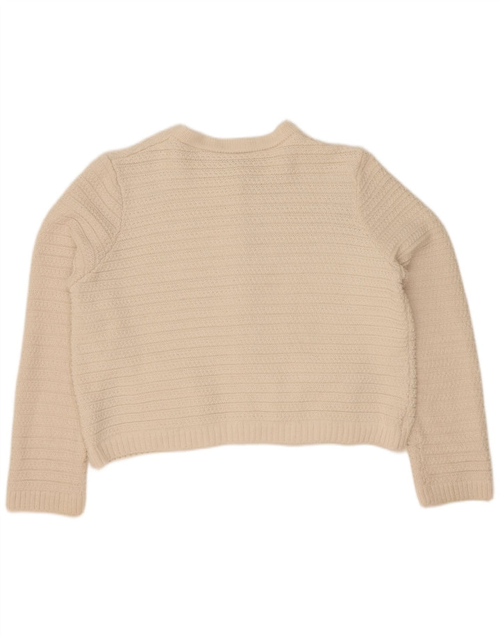 Женский укороченный кардиган Marks & Spencer UK 16, большой Off White