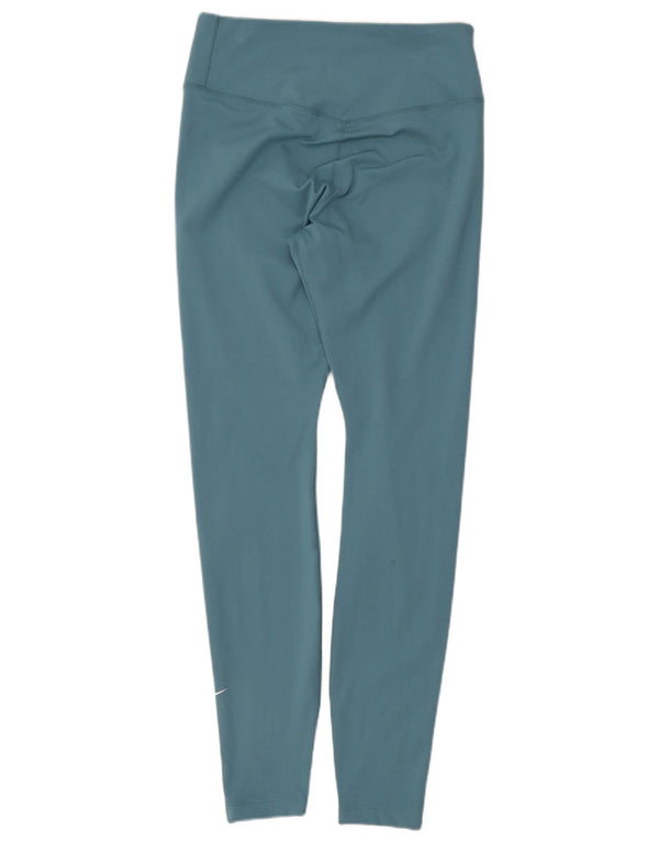 Женские леггинсы Nike Dri Fit UK 8, маленькие синие, полиэстер