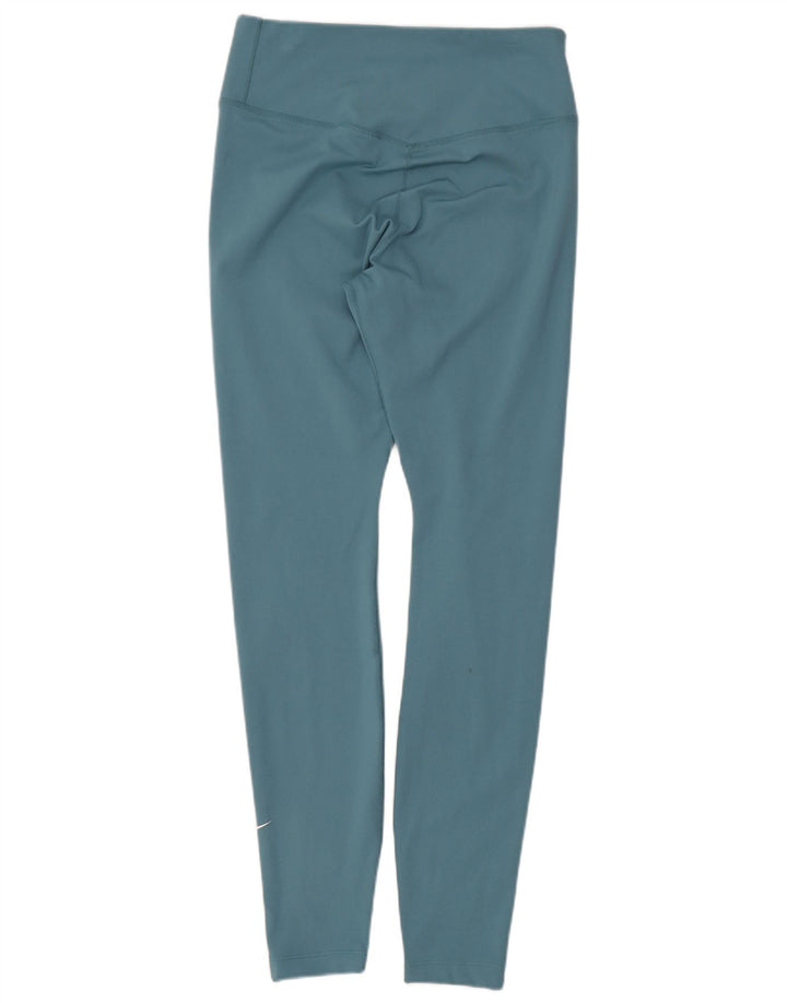 Женские леггинсы Nike Dri Fit UK 8, маленькие синие, полиэстер