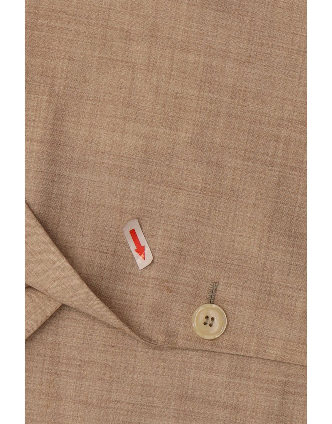 Мужской пиджак на 2 пуговицах Ravazzolo IT 46, маленький бежевый из натуральной шерсти