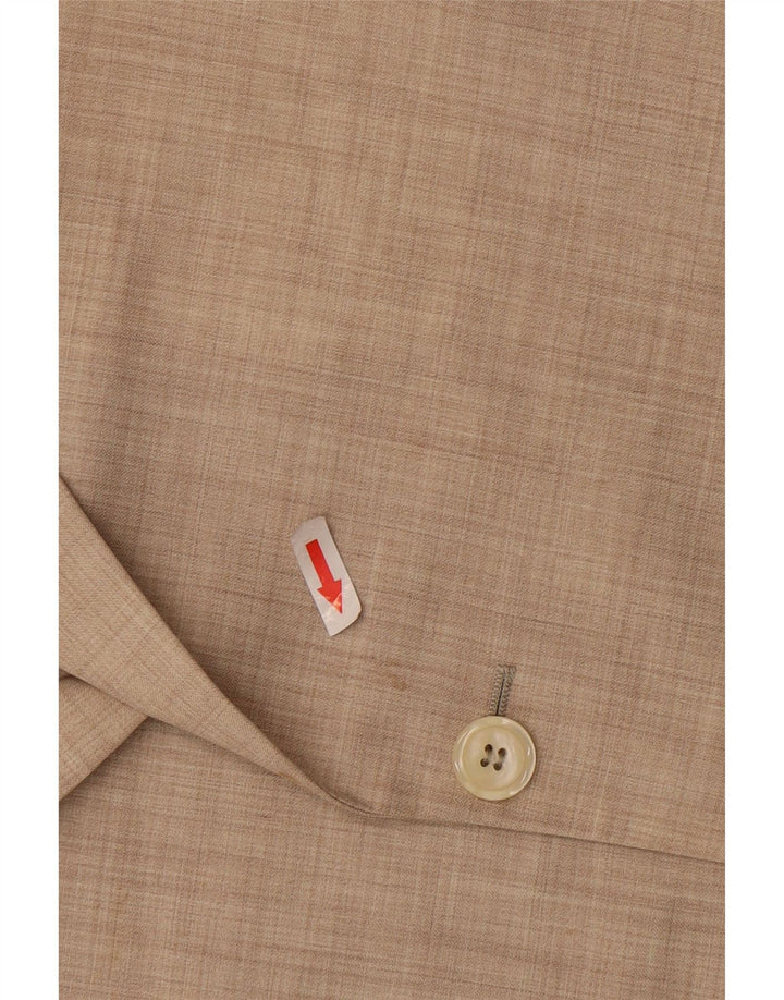 Мужской пиджак на 2 пуговицах Ravazzolo IT 46, маленький бежевый из натуральной шерсти