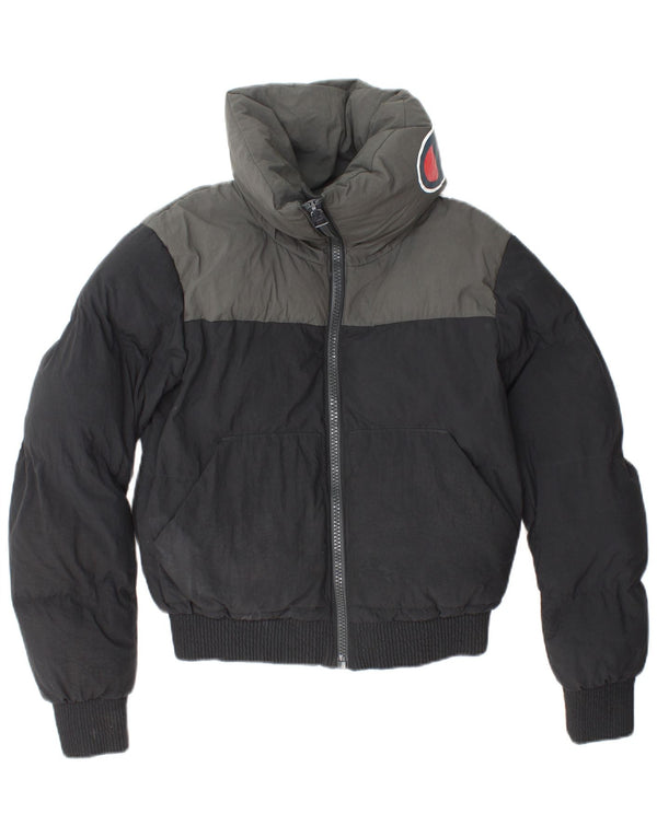 Женская утепленная куртка свободного кроя CHAMPION UK 6 XS, черная с цветными блоками