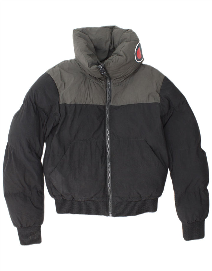 Женская утепленная куртка свободного кроя CHAMPION UK 6 XS, черная с цветными блоками