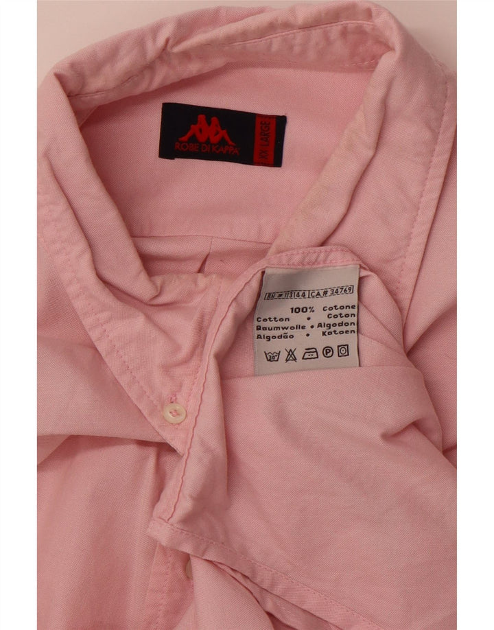 KAPPA Мужская Рубашка 2XL Розовый Хлопок